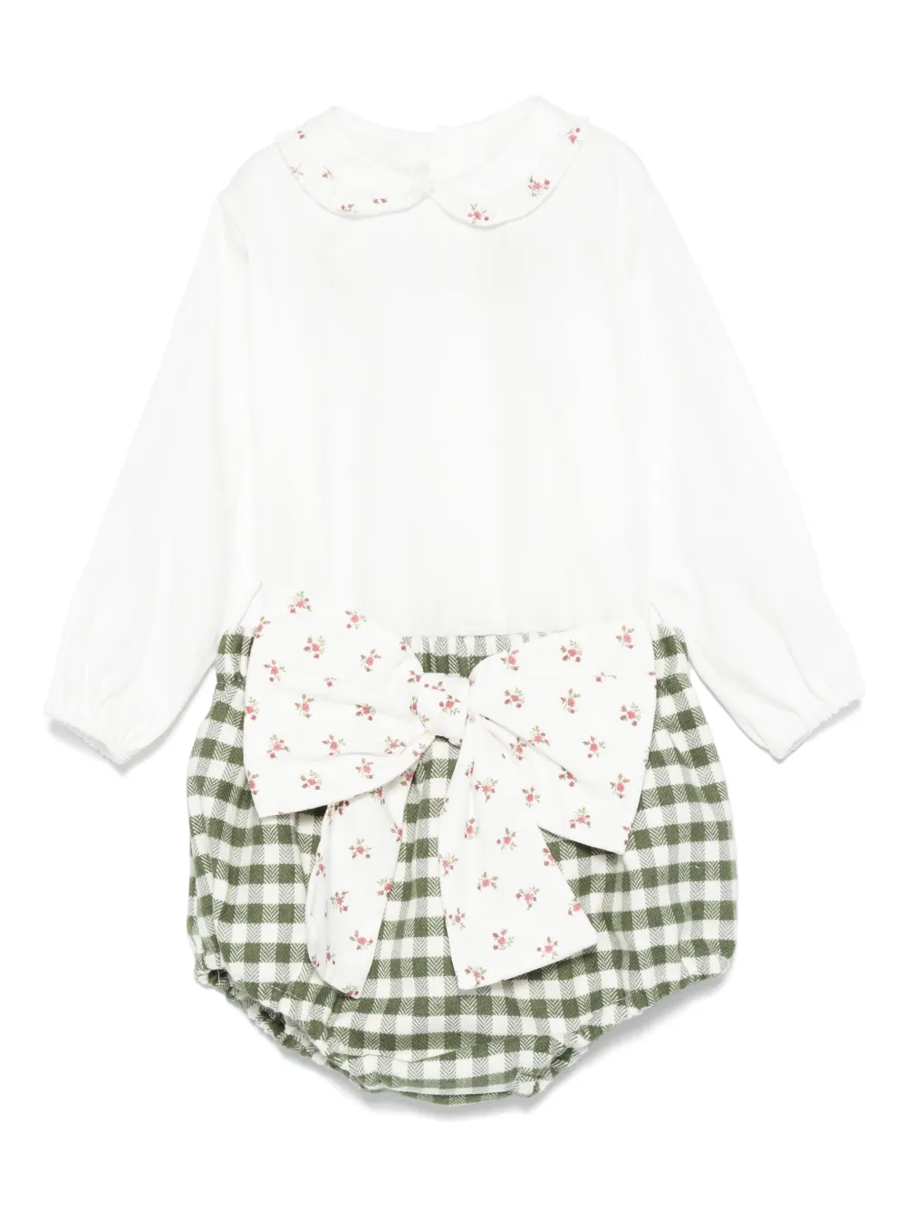 La Stupenderia bow-detail shorties | Green | Image 1