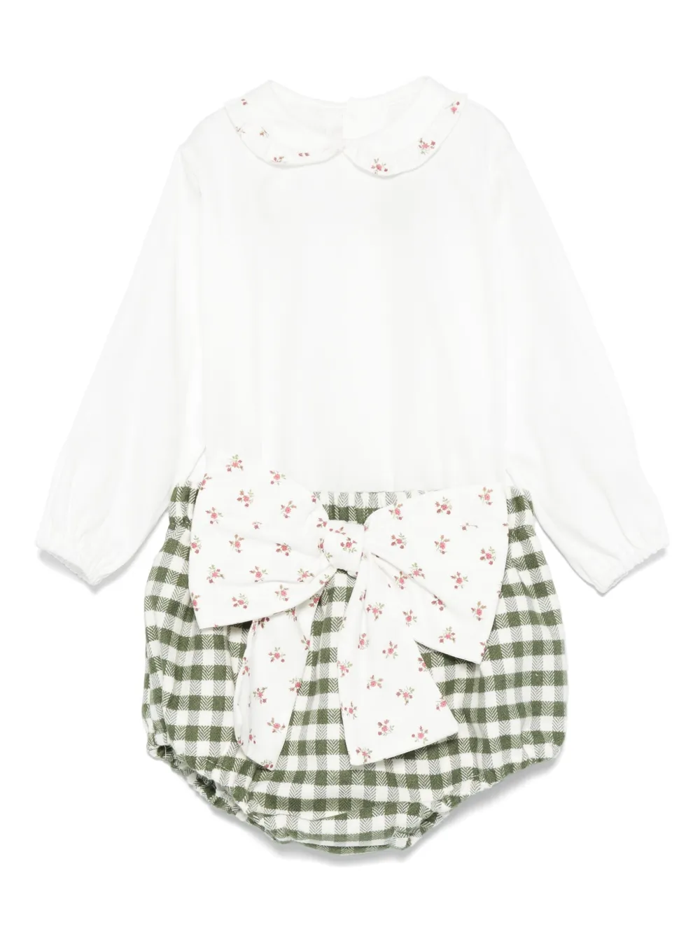 La Stupenderia bow-detail shorties - Verde