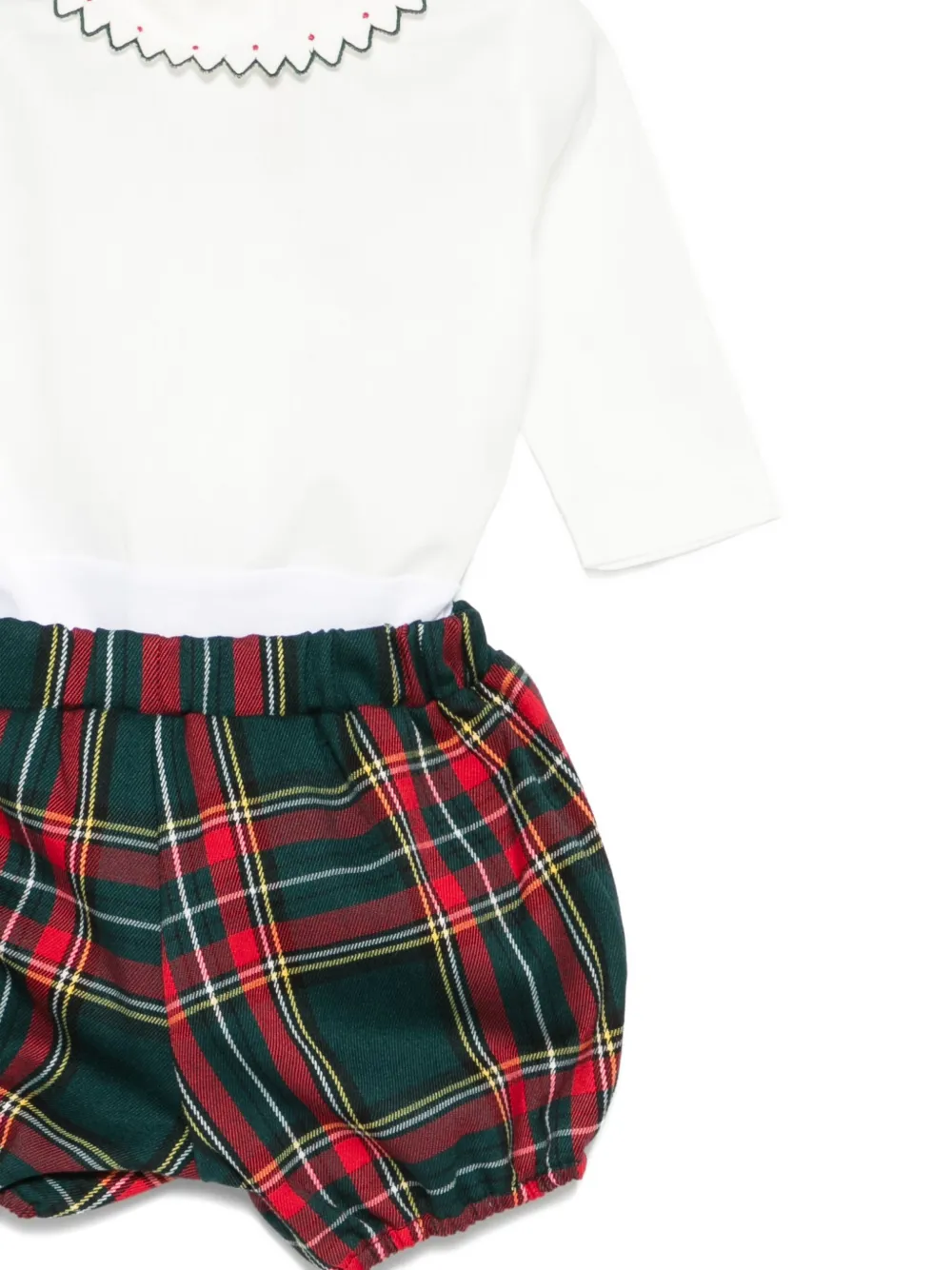 La Stupenderia Shorts met tartan ruit Groen