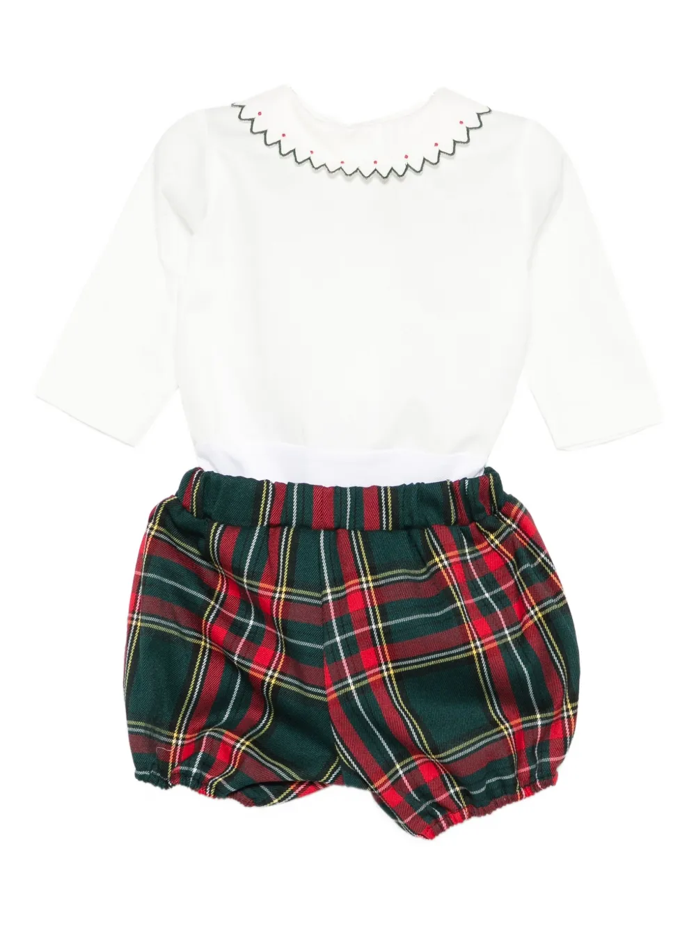 La Stupenderia tartan-check shorties | Green | Image 1