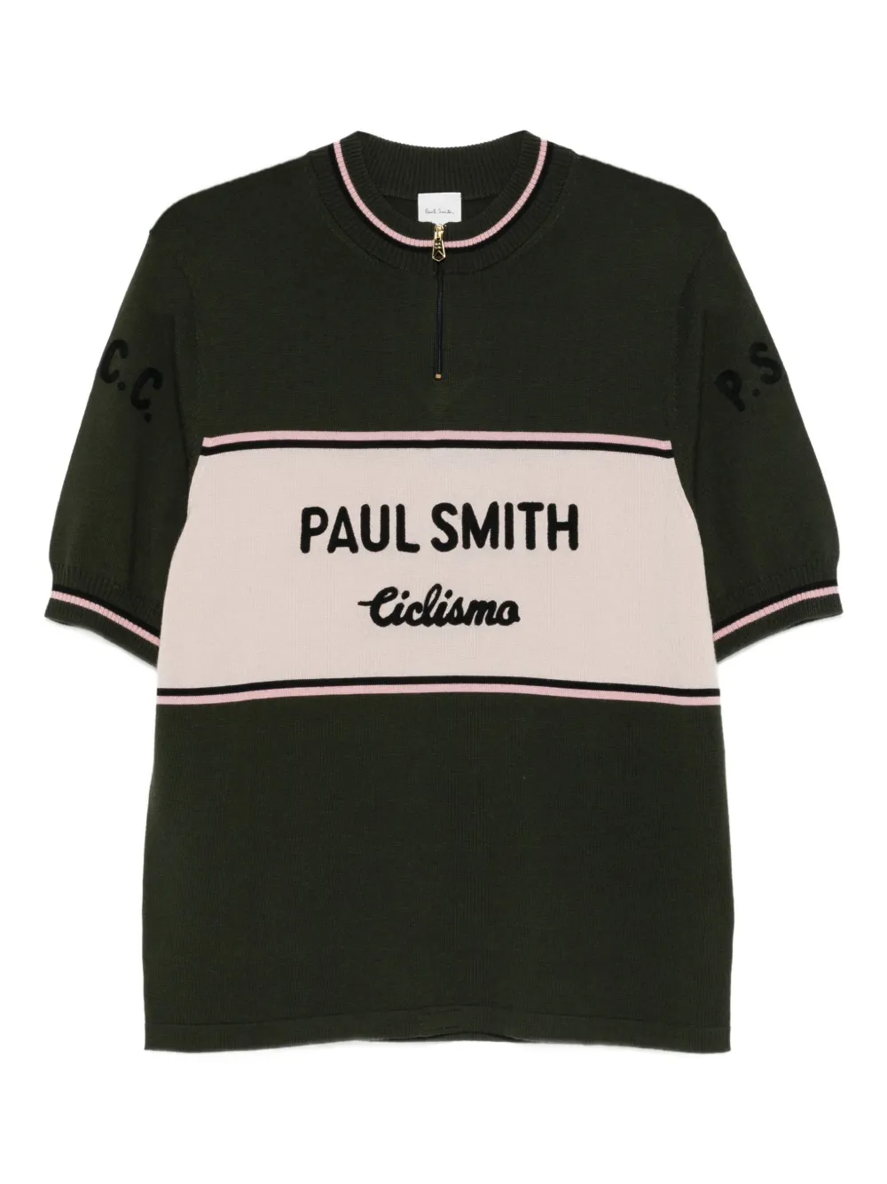 Paul Smith half-zip striped sweater | Green | Image 1