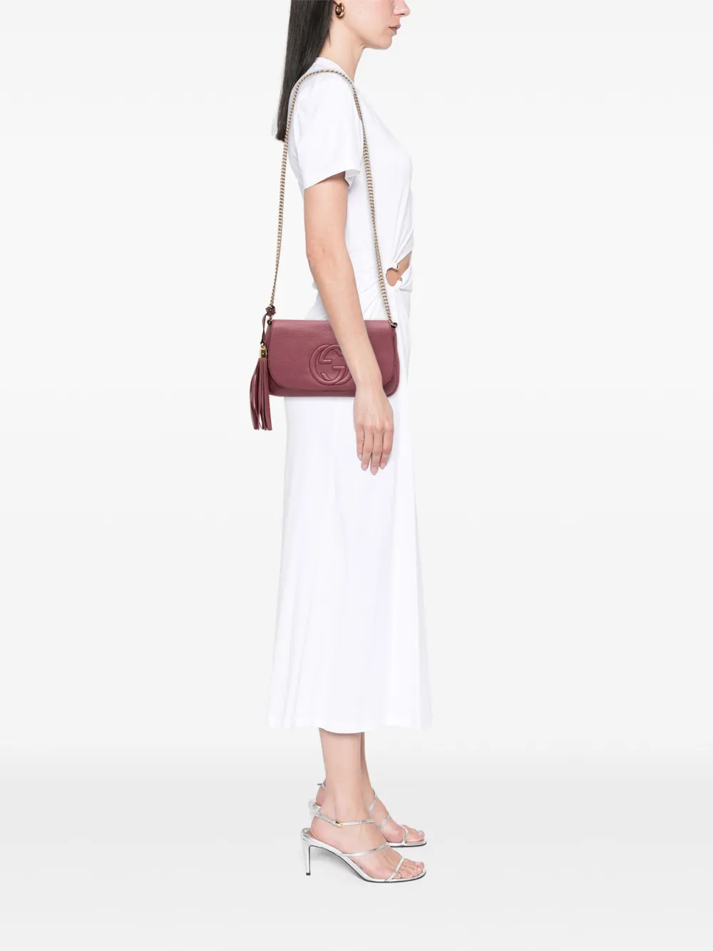 Gucci Pre-Owned 2016-2025 Medium Leather Soho Chain Flap crossbody bag | Pre-Owned | Image 2