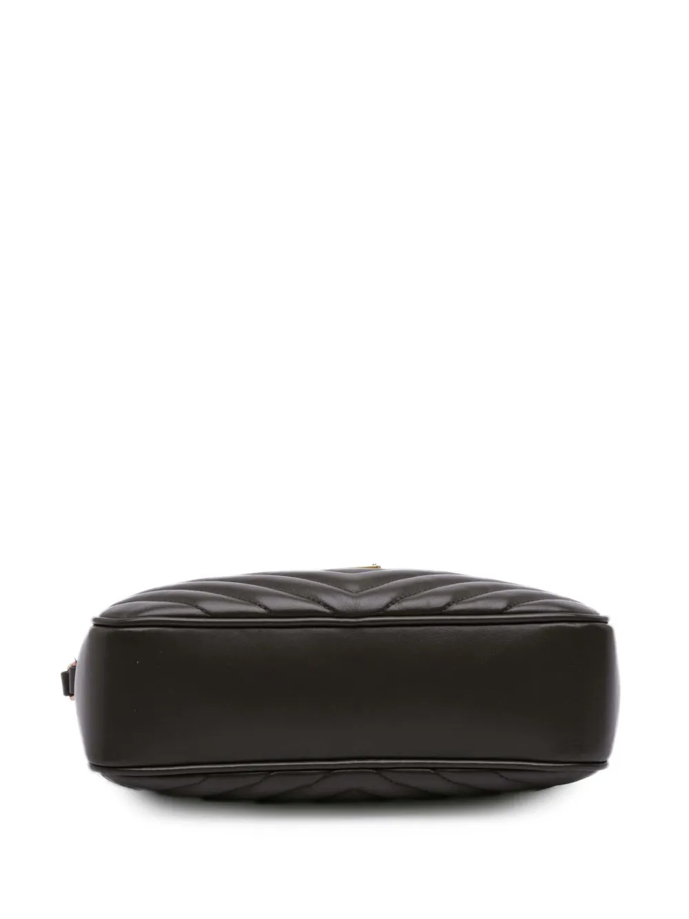 Pre-owned Saint Laurent 2020 Matelasse Leather Monogram Lou Camera Bag Crossbody Bag In Gray