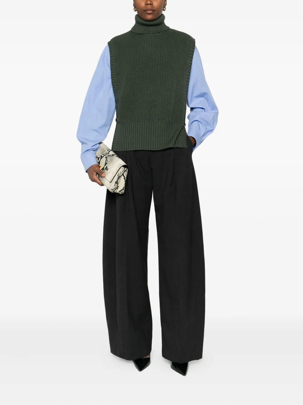 Nine In The Morning Virginia Vest In Green
