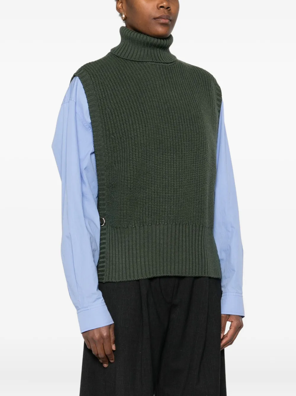 Nine In The Morning Virginia Vest In Green