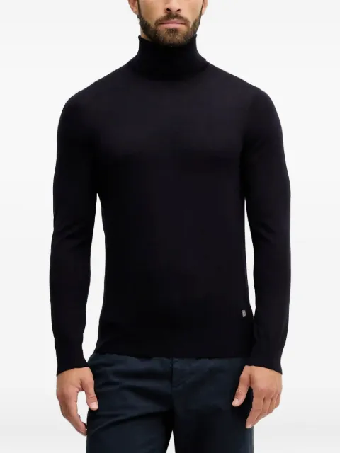 LIU JO logo-plaque roll-neck sweater