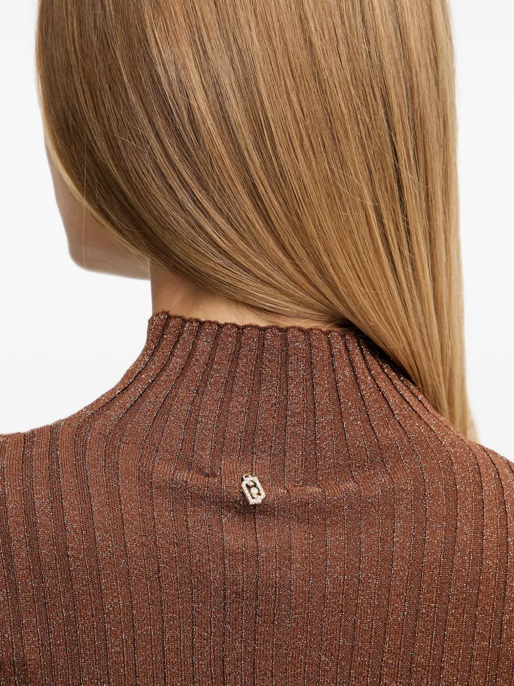 LIU JO Top met hoge hals Bruin