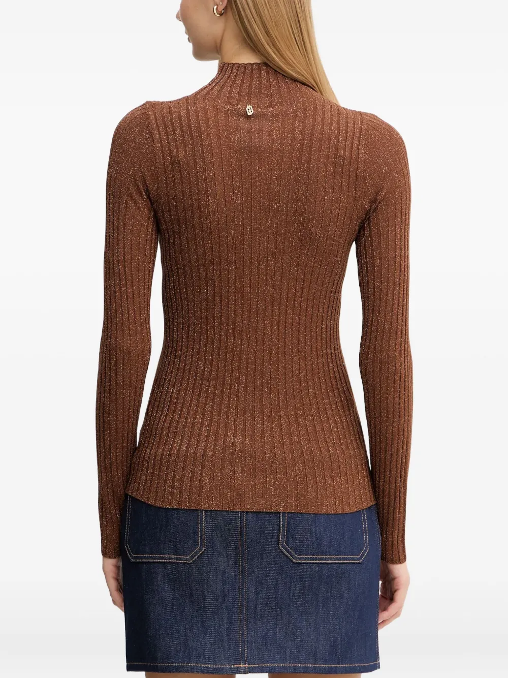 LIU JO Top met hoge hals Bruin
