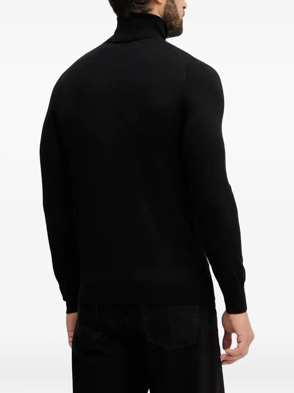 Liu •jo Roll-neck Sweater In Black
