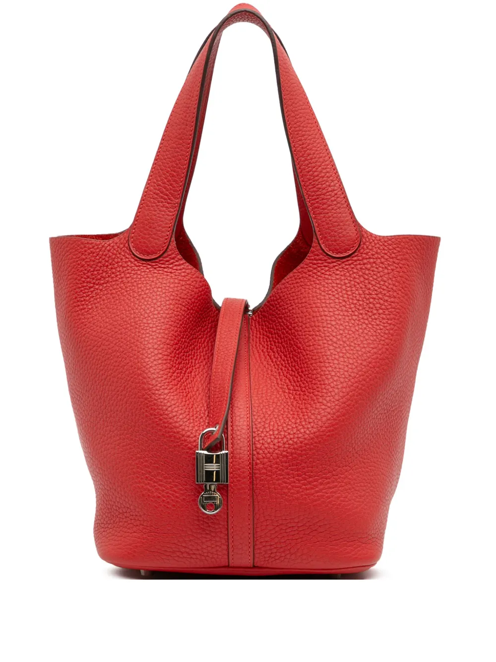 Hermès Pre-Owned 2016 クレマンス ピコタン ロック 22 ハンドバッグ - レッド Hermès Pre-Owned 2016 クレマンス ピコタン ロック 22 ハンドバッグ - レッド