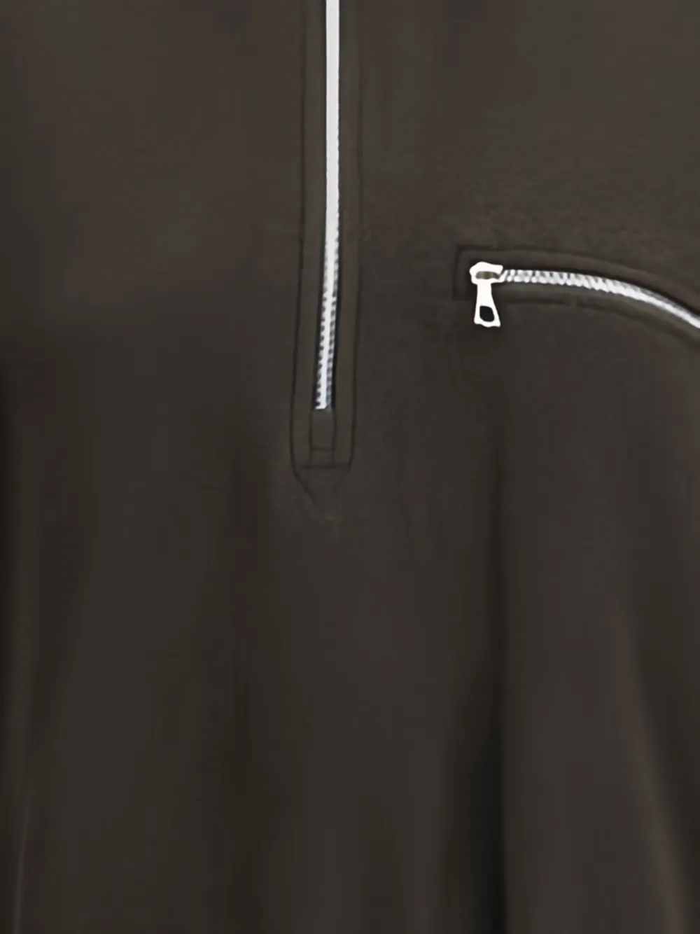 Rier Zip Polar Fleece Sweater In Gray