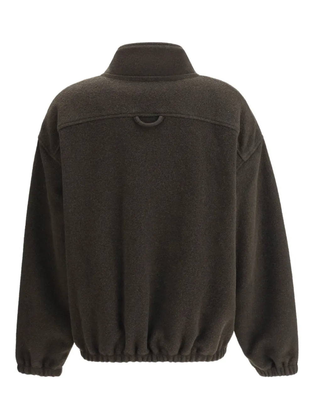 Rier Zip Polar Fleece Sweater In Gray