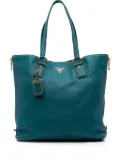 Prada Pre-Owned 2000-2025 Vitello Daino Side Zip tote bag - Blue