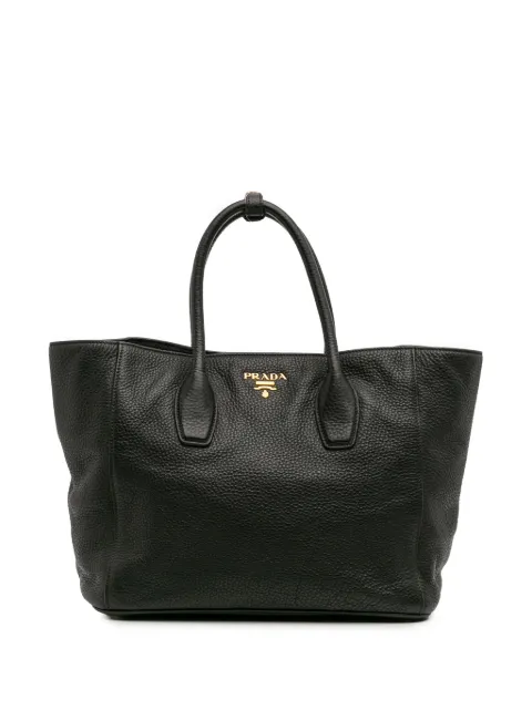 Prada Pre-Owned 2000-2025 Vitello Daino Open Convertible Tote satchel