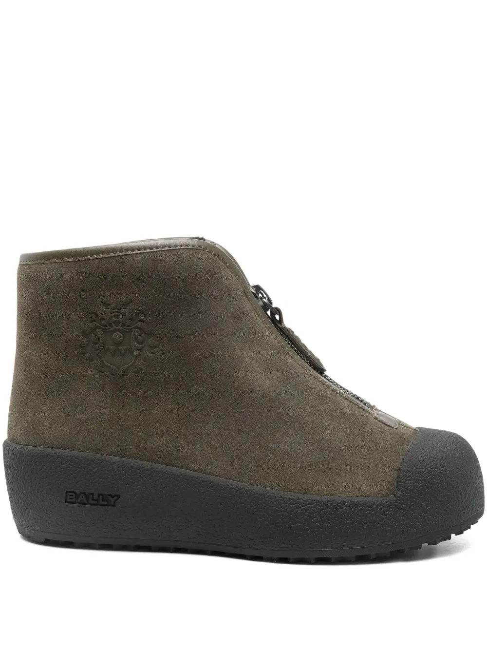 Bally Curling zip-up ankle boots | verde | Image 1