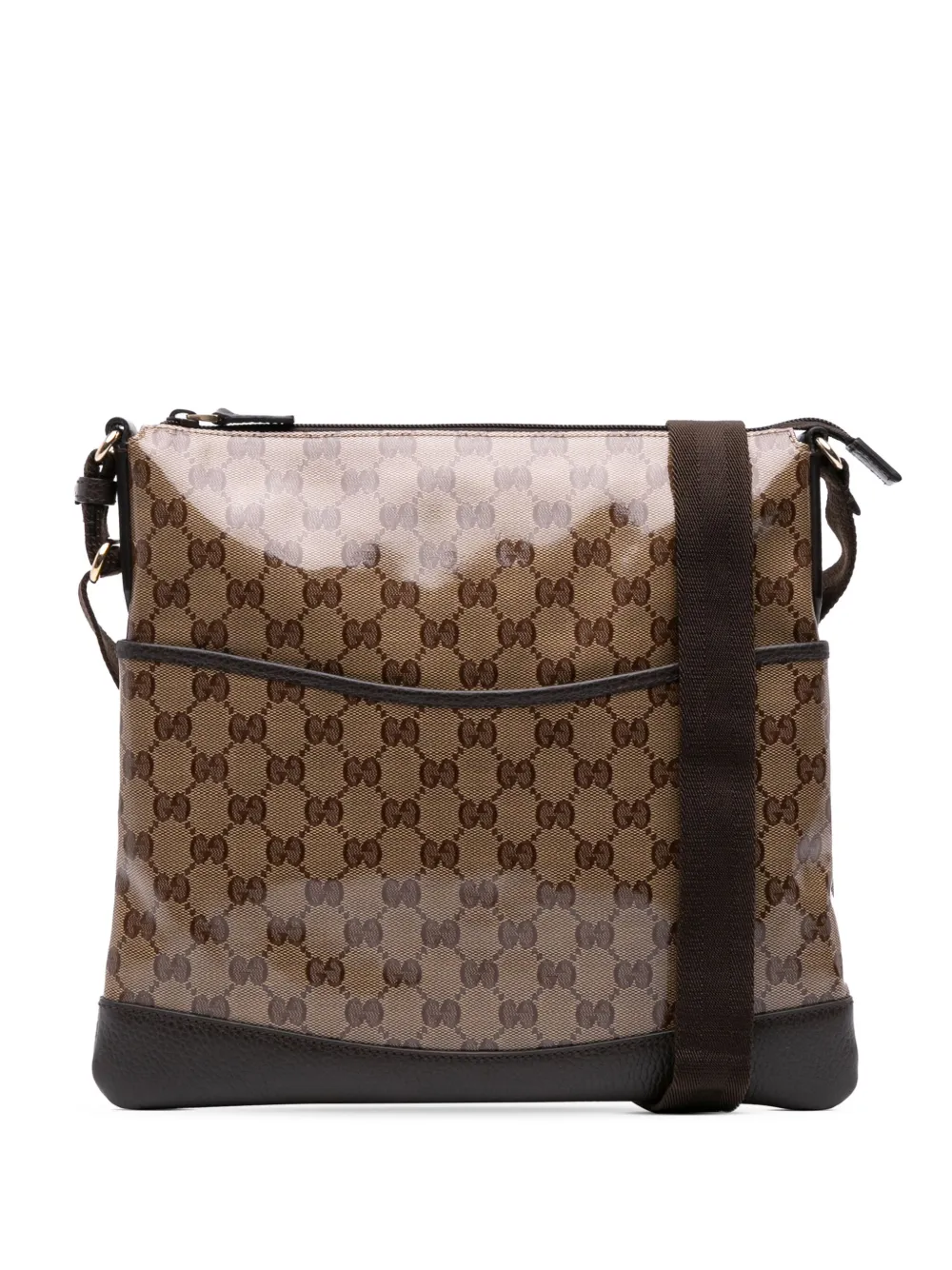 Gucci Pre-Owned 2016-2025 GG Crystal Flat Messenger Bag crossbody bag Gucci Pre-Owned 2016-2025 GG Crystal Flat Messenger Bag crossbody bag