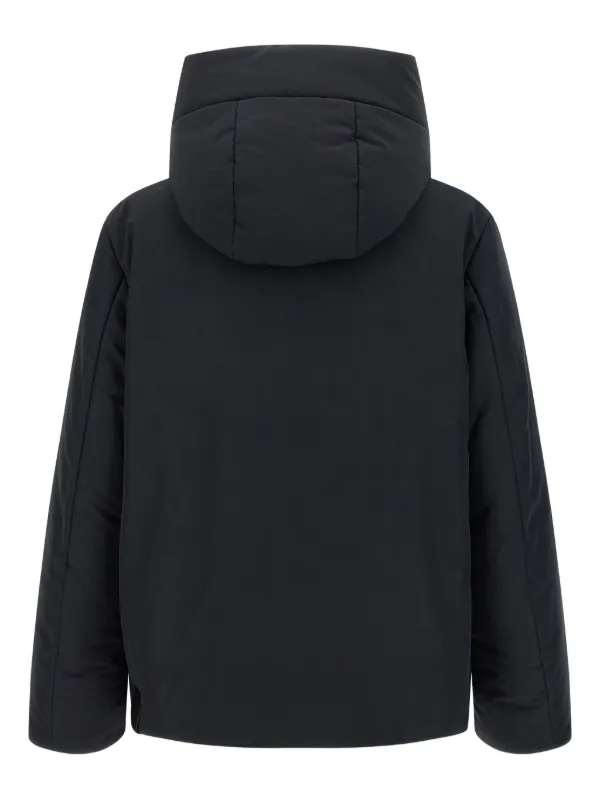 Jil Sander Hooded Padded Jacket Black FARFETCH ID