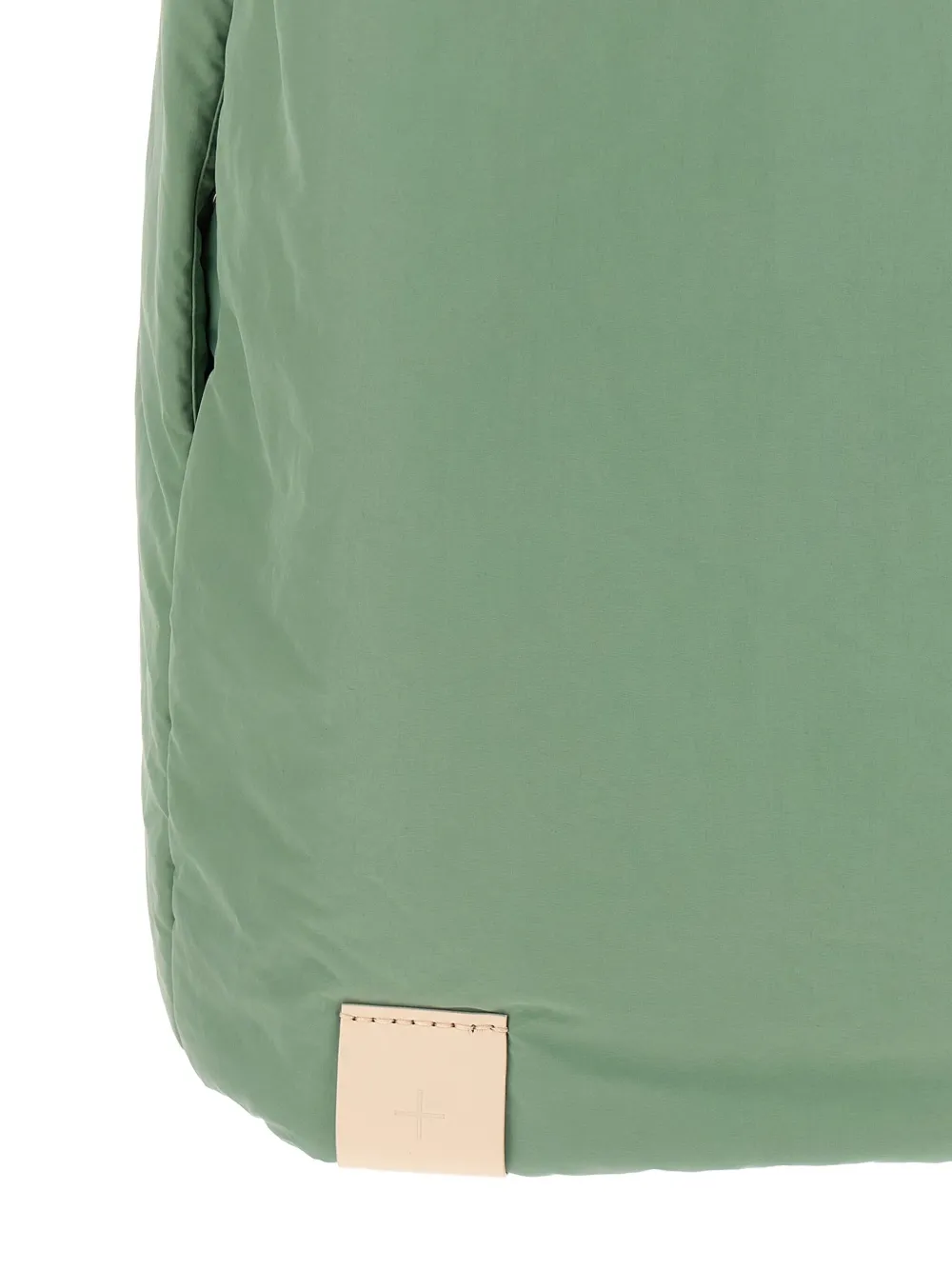 Jil Sander High Collar Sleeveless Quilted Jacket In Green