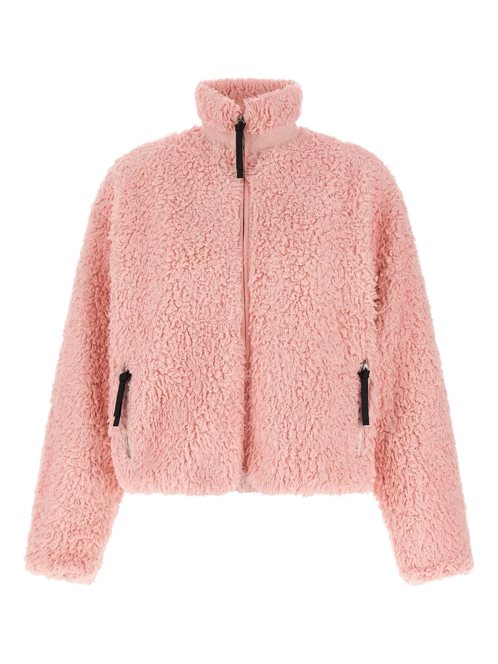 Jil Sander teddy-effect zip-front jacket - ピンク Jil Sander teddy-effect zip-front jacket - ピンク