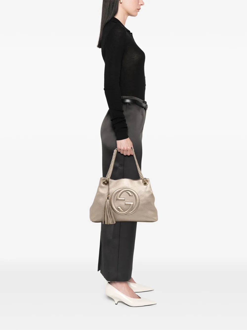 Gucci Pre-Owned 2016-2025 Medium Leather Soho Chain tote bag | Pre-Owned | Image 2