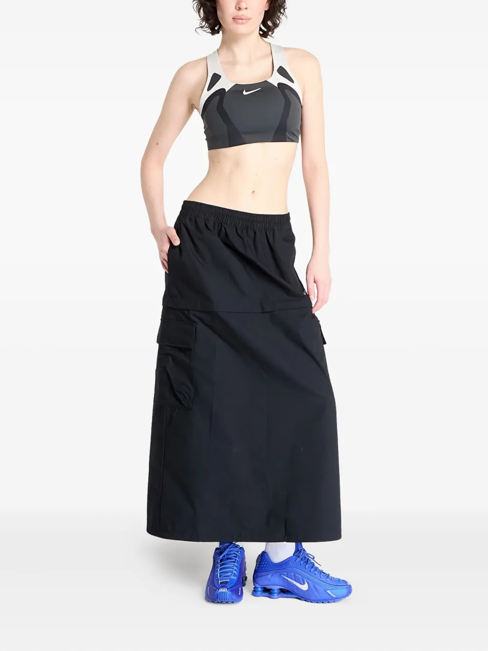 Nike Mini-rok met cargo zak Zwart