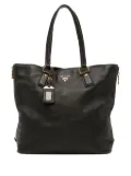 Prada Pre-Owned 2010-2025 Vitello Daino Side Zip tote bag - Black