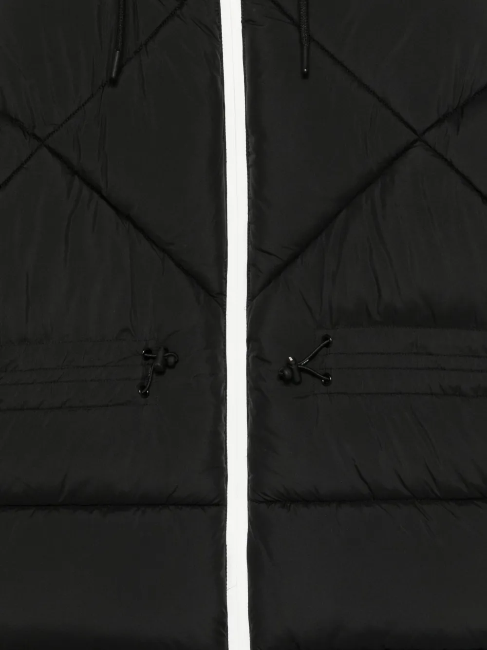 Msgm Black Down Jacket For Kids With Logo In Black