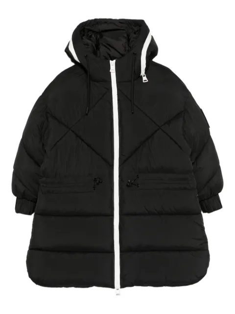 MSGM Kids chamarra capitonada con capucha