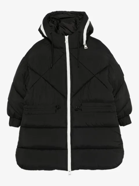 MSGM Kids hooded quilted jacket