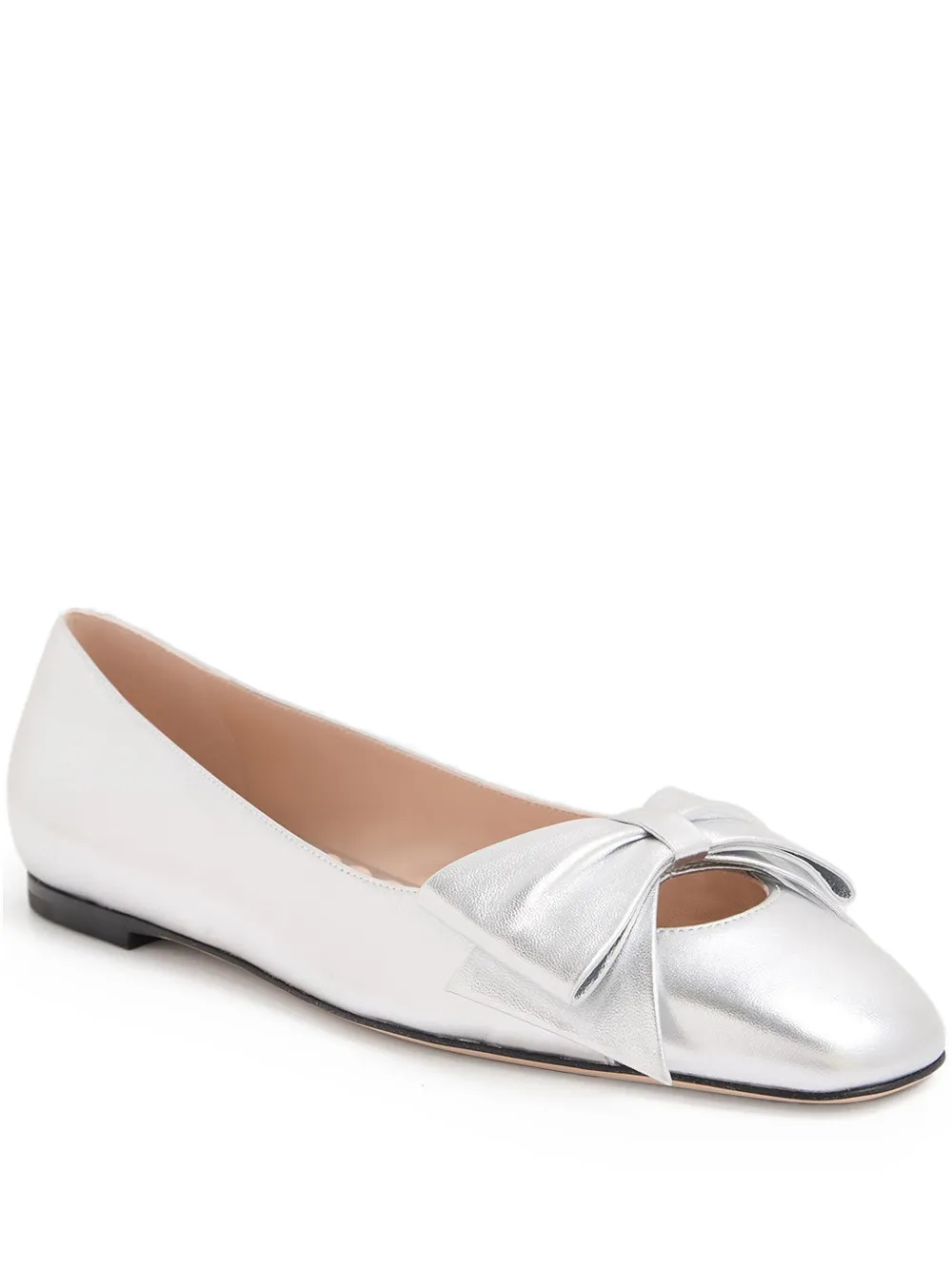 Valentino Garavani Ballerina's met strikdetail Zilver