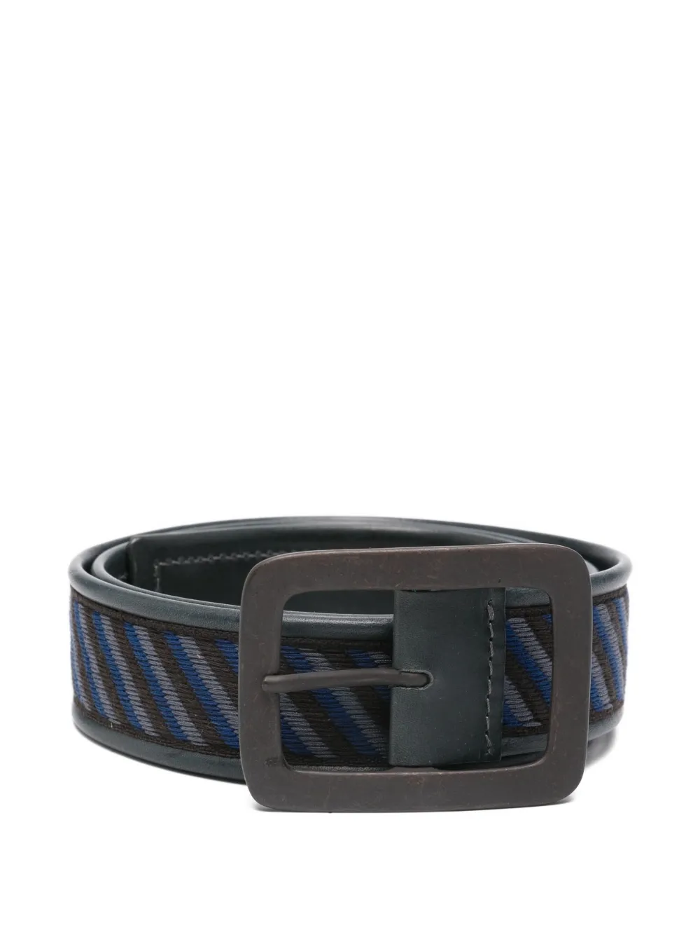 Romeo Gigli Pre-Owned 1990s striped belt | Blue | Image 1