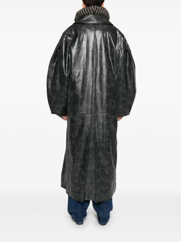 GANNI ダブルコート | ブラック | FARFETCH JP