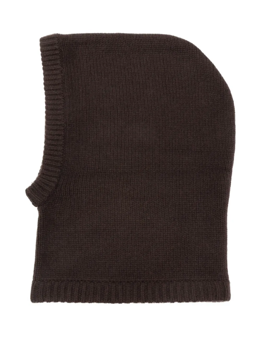 Soft Goat ribbed balaclava | Brown | Image 1