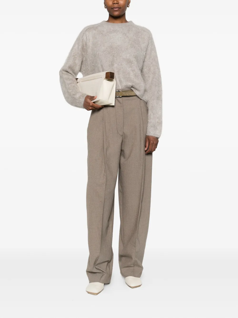 Soft Goat crew-neck sweater | Knitted Sweaters | Image 2