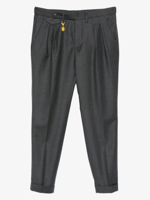 Manuel Ritz pantalon en flanelle à plis
