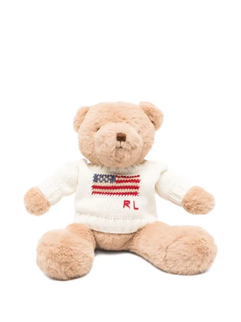 POLO RALPH LAUREN KIDS flag-knit polo bear