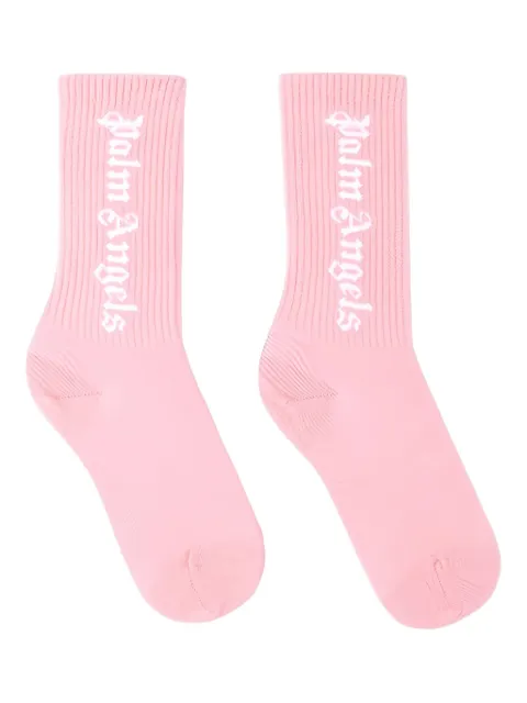 Palm Angels Kids embroidered-logo socks
