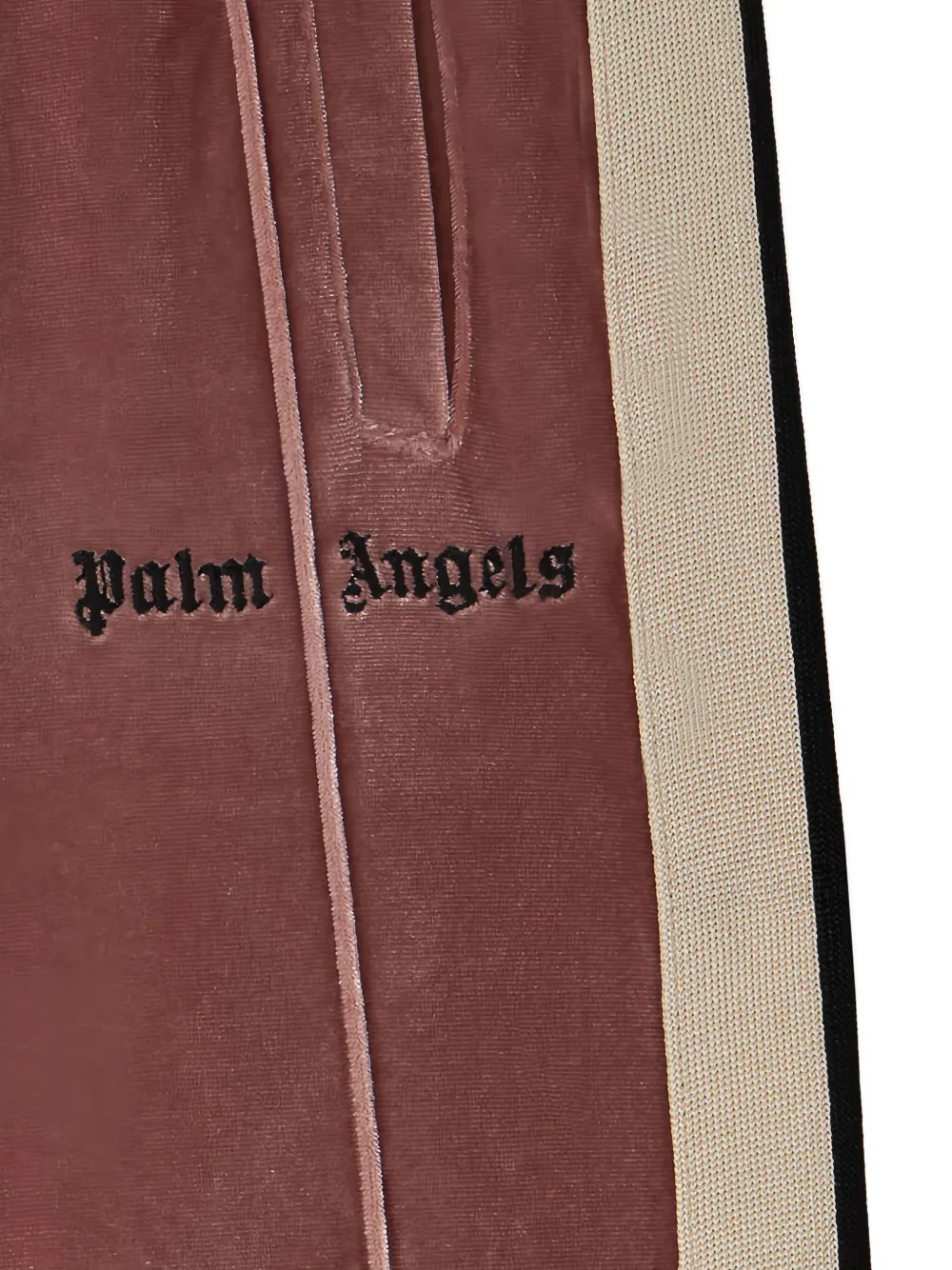 Palm Angels Kids Broek met geborduurd logo Roze