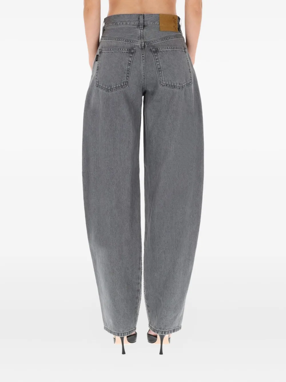 Haikure Wide-leg Jeans In Gray