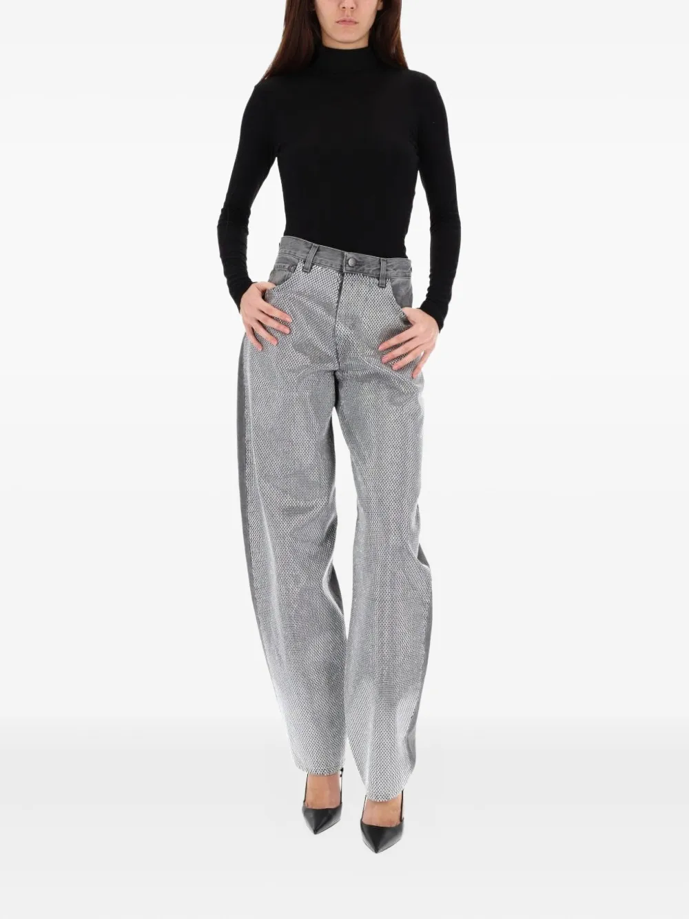 Haikure wide-leg jeans - Grijs