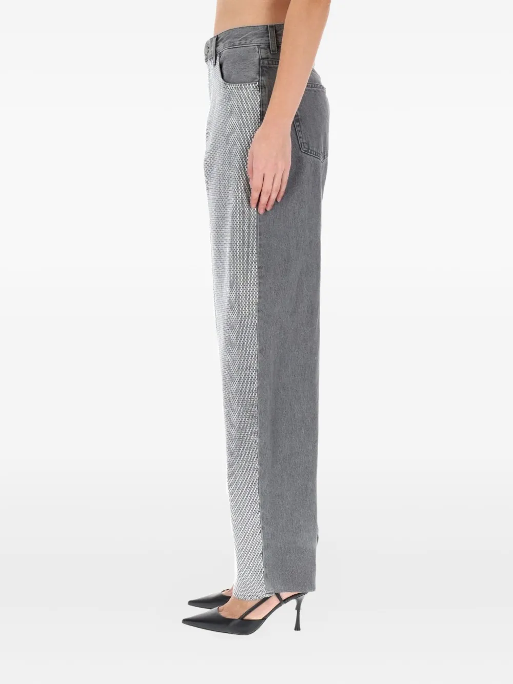 Haikure Wide-leg Jeans In Gray