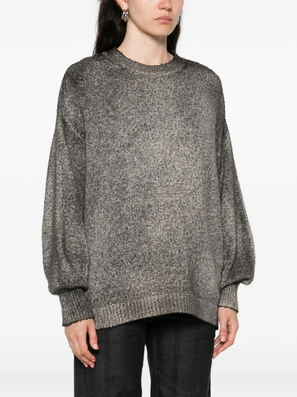 Avant Toi Gemêleerde trui Grijs