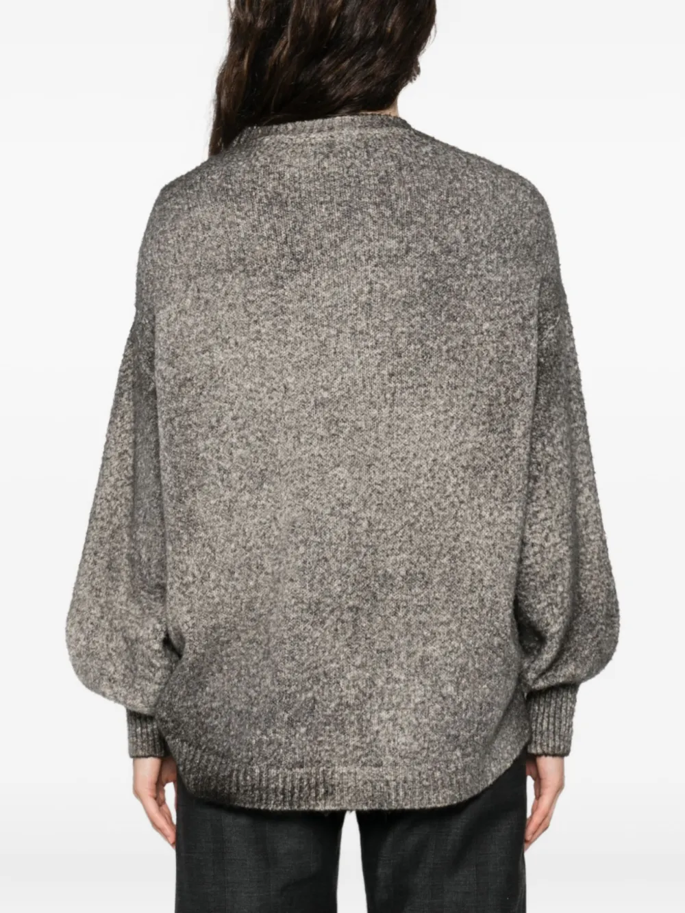 Avant Toi Gemêleerde trui Grijs