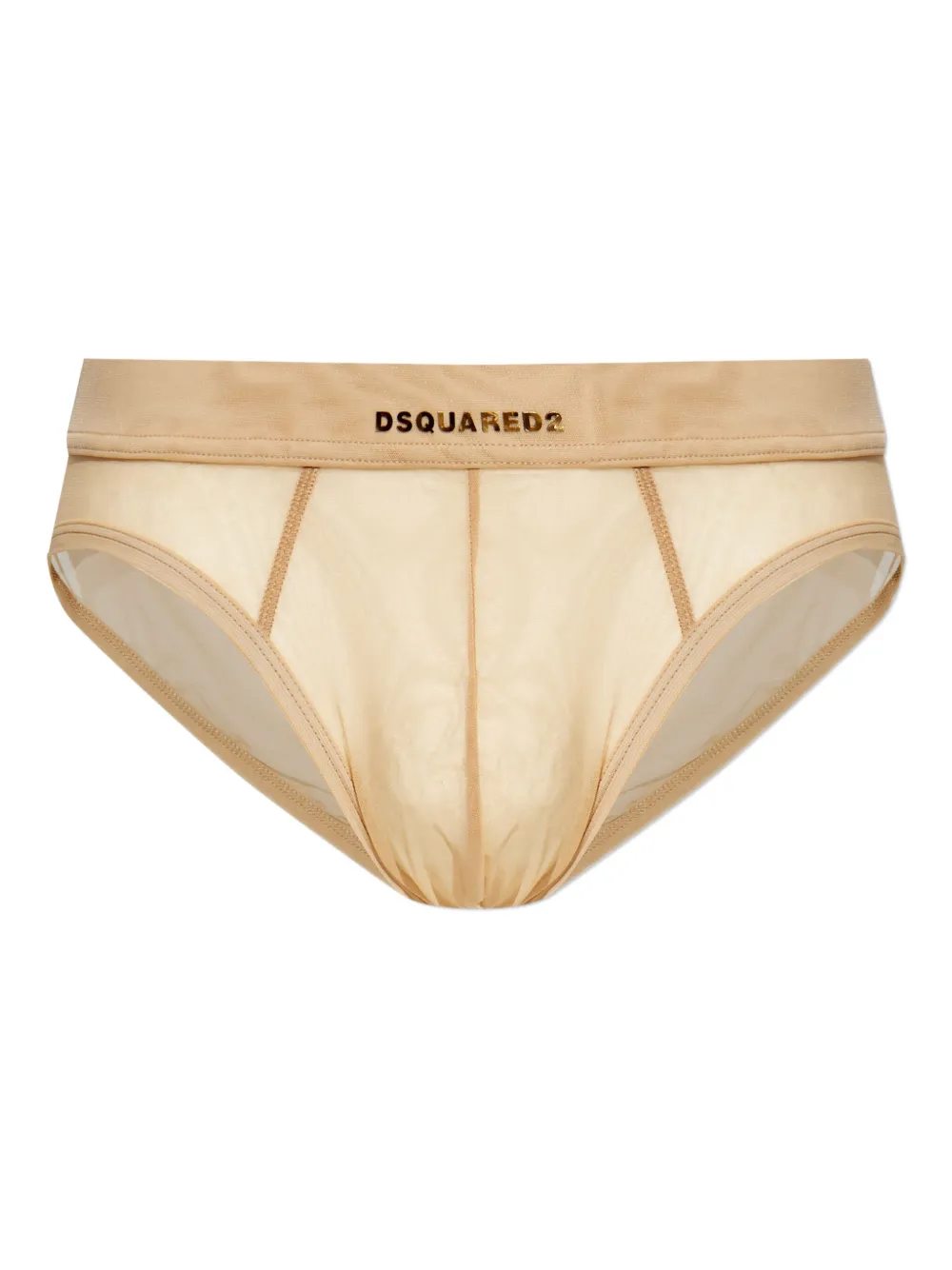 DSQUARED2 logo-detail mesh briefs | Neutrals | Image 1
