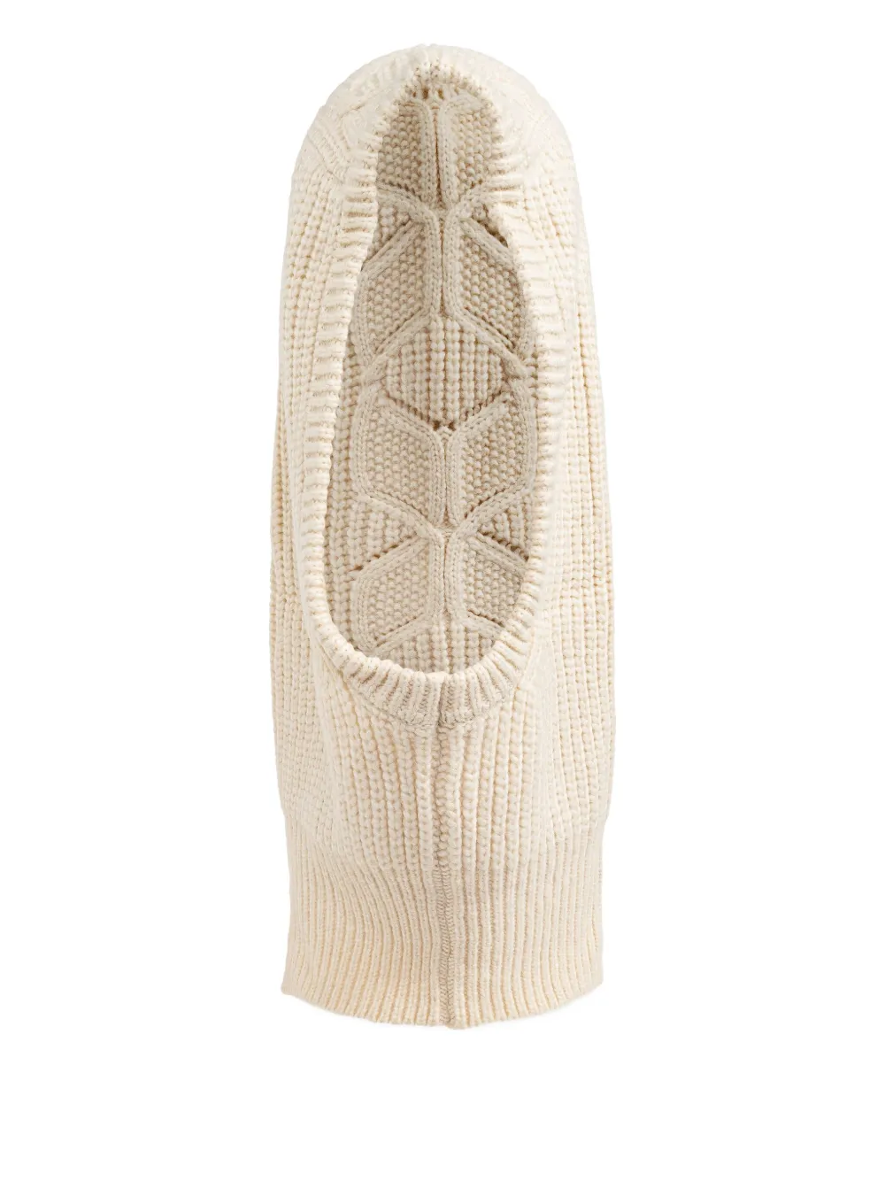 Ugg Cable-knit Balaclava In Neutral