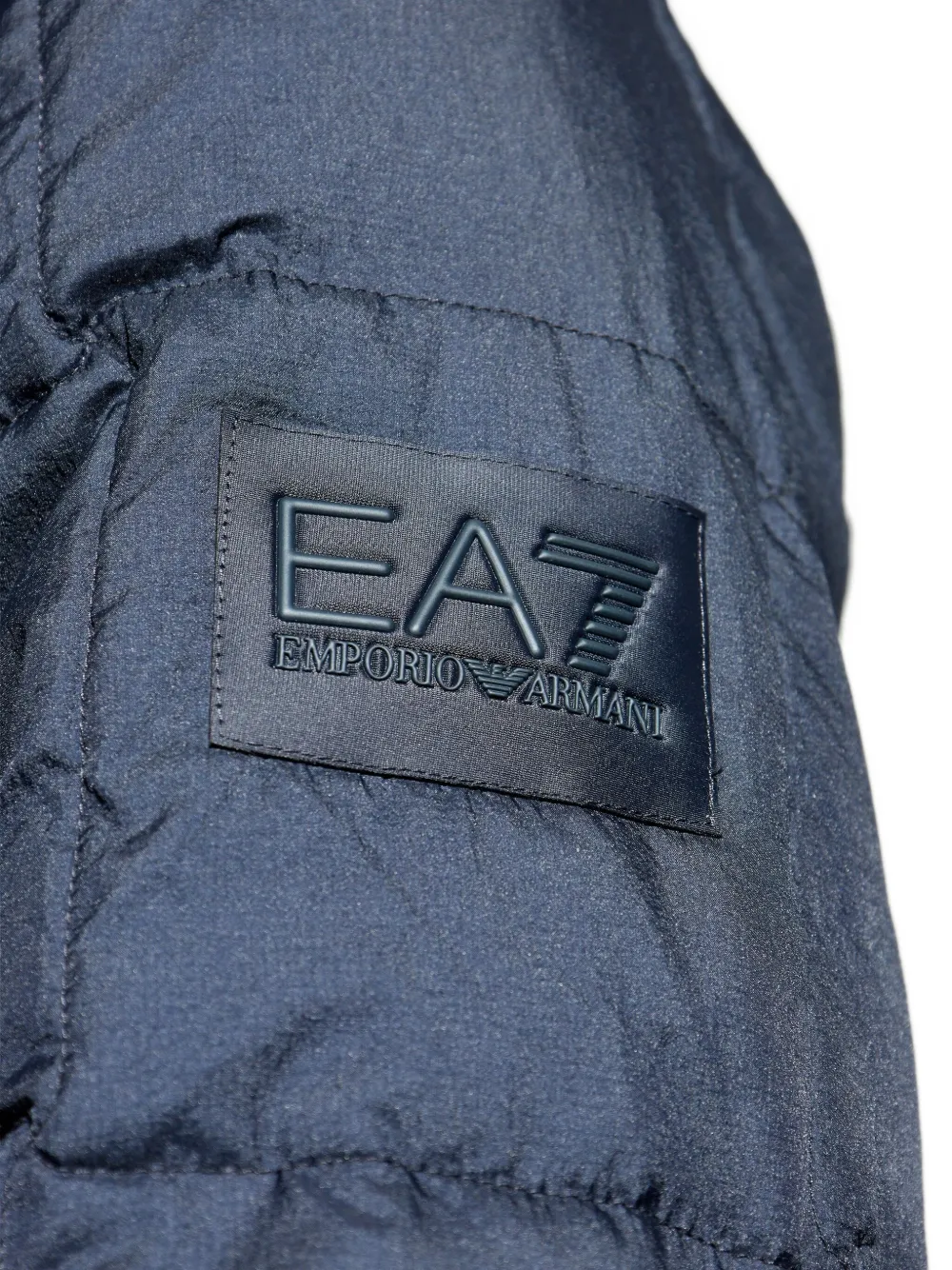 Ea7 Emporio Armani Gewatteerd jack met capuchon Blauw