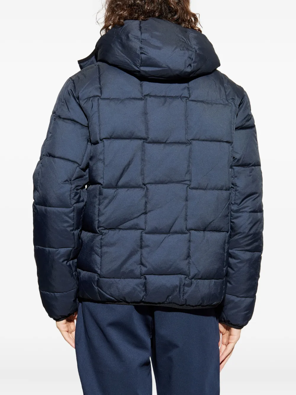 Ea7 Emporio Armani Gewatteerd jack met capuchon Blauw