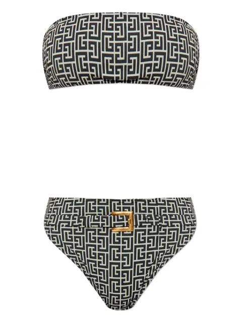 Balmain Bikini mit geometrischem Print