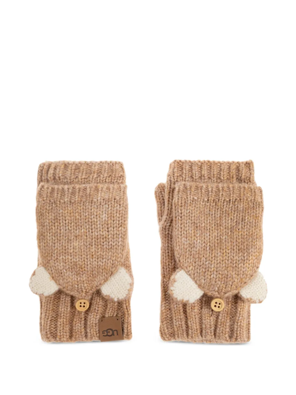 UGG Kids cat mittens | Brown | Image 1