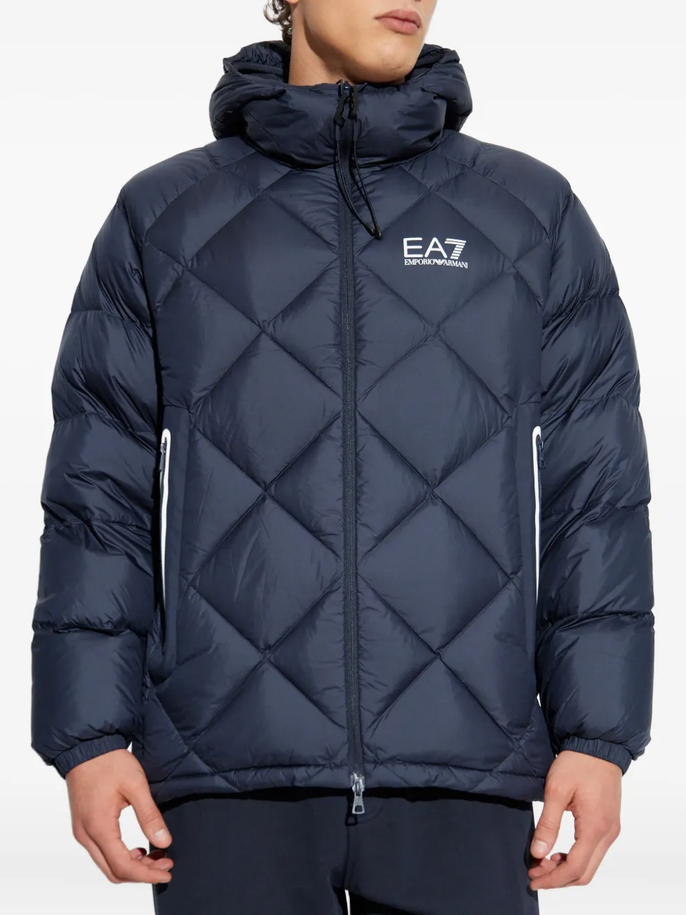 Ea7 Emporio Armani Gewatteerd jack Blauw